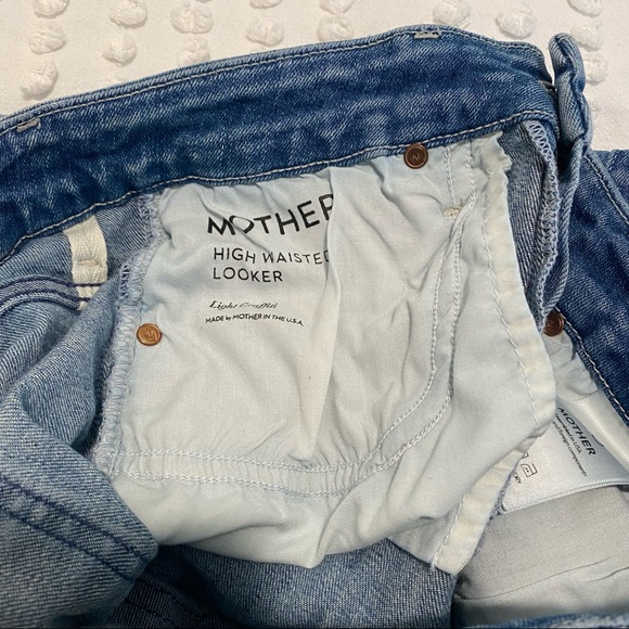 Mother High-Wasted Looker Skinny Jeans Light Wash - Picture 6 of 6